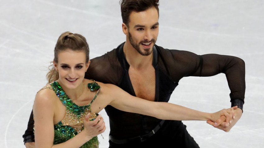 French Ice Dancer Suffers Wardrobe Malfunction on Live TV, Still ...