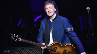 Paul McCartney performs