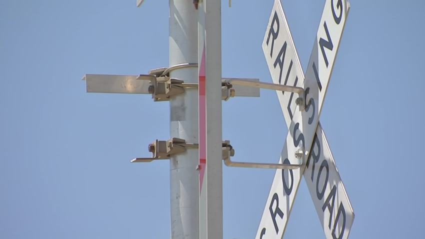 railroad crossing sign