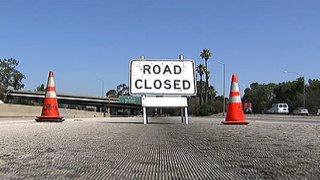 Generic photo of a road closure