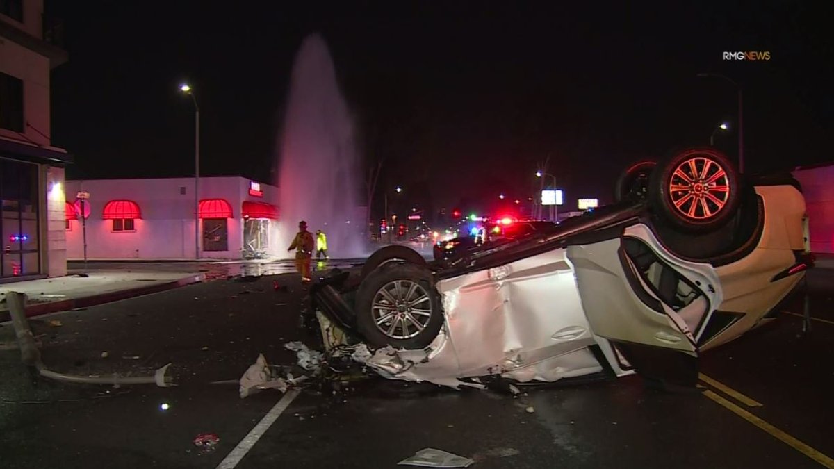 Driver Leaves Trail of Destruction After Crash in Rosemead NBC Los Angeles