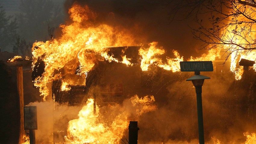 Homes Lost in Wildfire