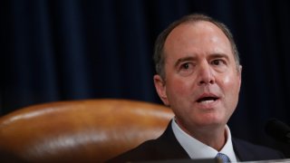 House Intelligence Committee Chairman Adam Schiff, D-Calif., give final remarks during a hearing where former White House national security aide Fiona Hill, and David Holmes, a U.S. diplomat in Ukraine, testified before the House Intelligence Committee on Capitol Hill in Washington, Thursday, Nov. 21, 2019, during a public impeachment hearing of President Donald Trump’s efforts to tie U.S. aid for Ukraine to investigations of his political opponents. (AP Photo/Andrew Harnik)