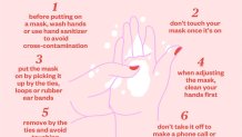 Practicing good hand hygiene can help prevent mask cross-contamination.