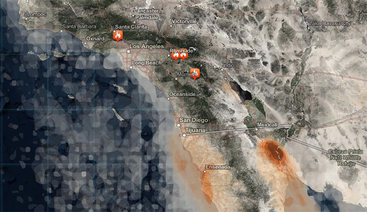 cal fire map active fires