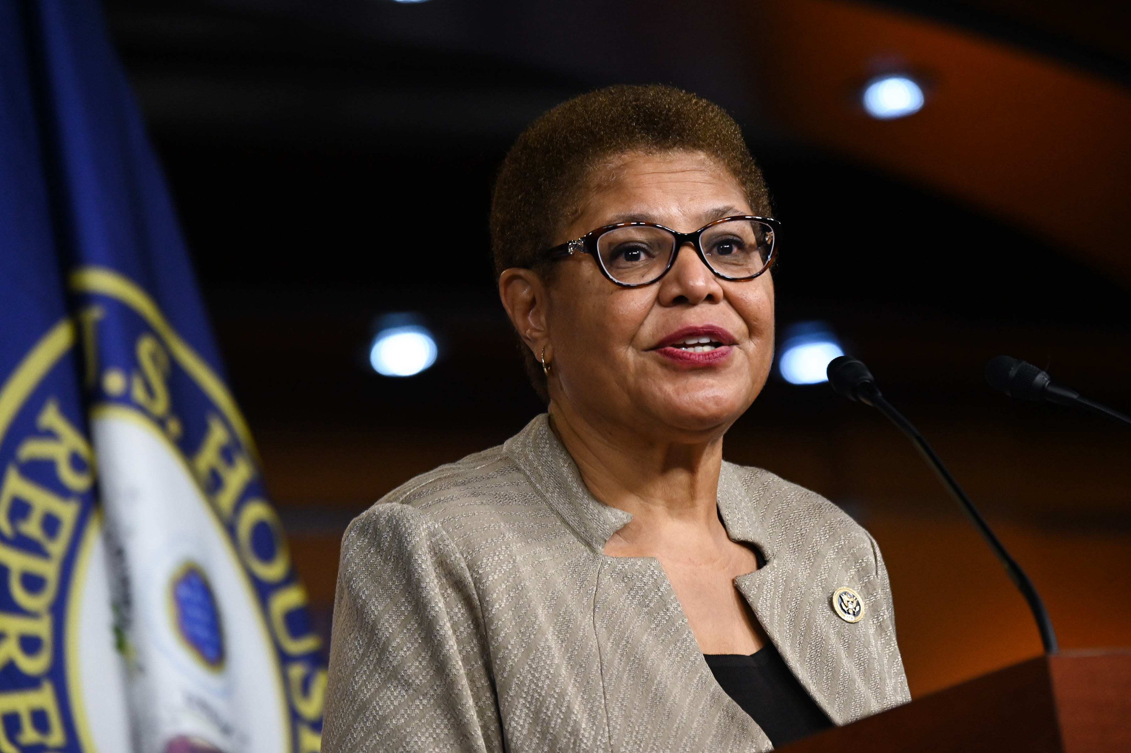 Karen Bass: Encampments in LA Should Be ‘Significantly Down' in Four Years