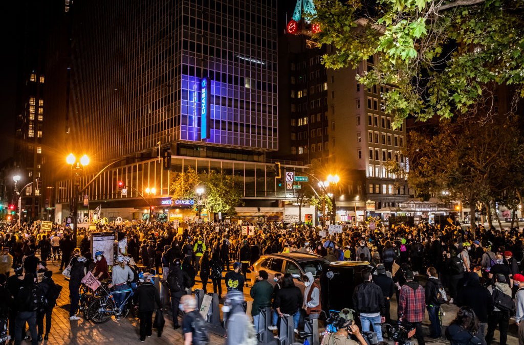 Oakland Protesters Set Fire to Courthouse, Vandalize Police Station ...