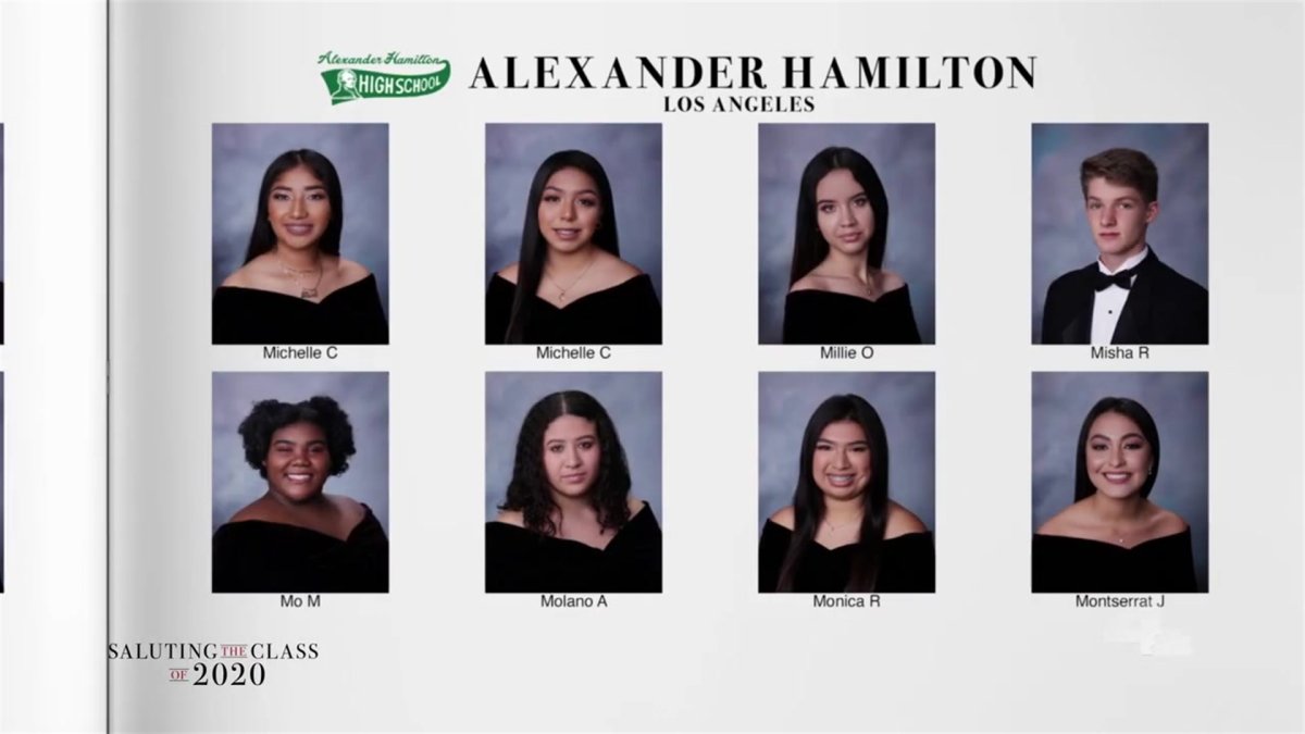 Saluting the Class of 2020 — Alexander Hamilton High School NBC Los