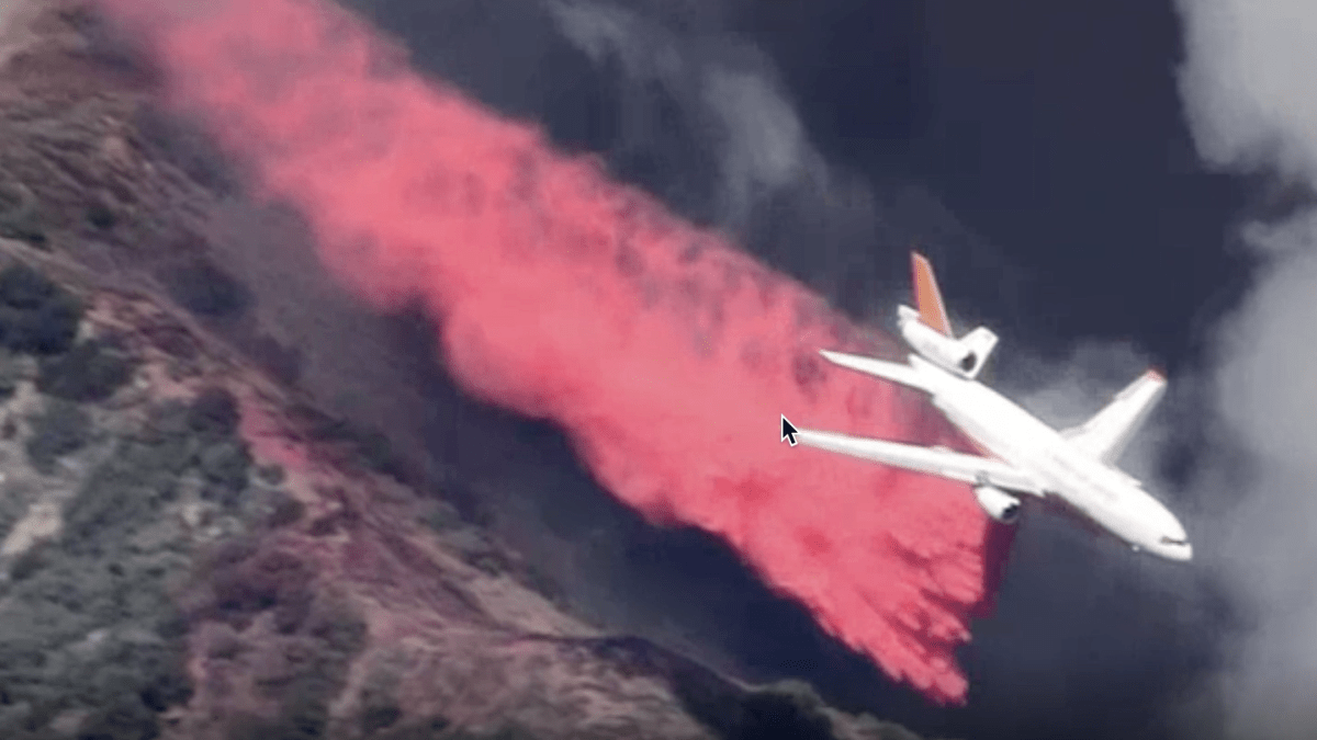 Fire Burns Uphill in Dry Heat North of Azusa