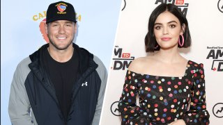 (Left) Colton Underwood), (Right) Lucy Hale.