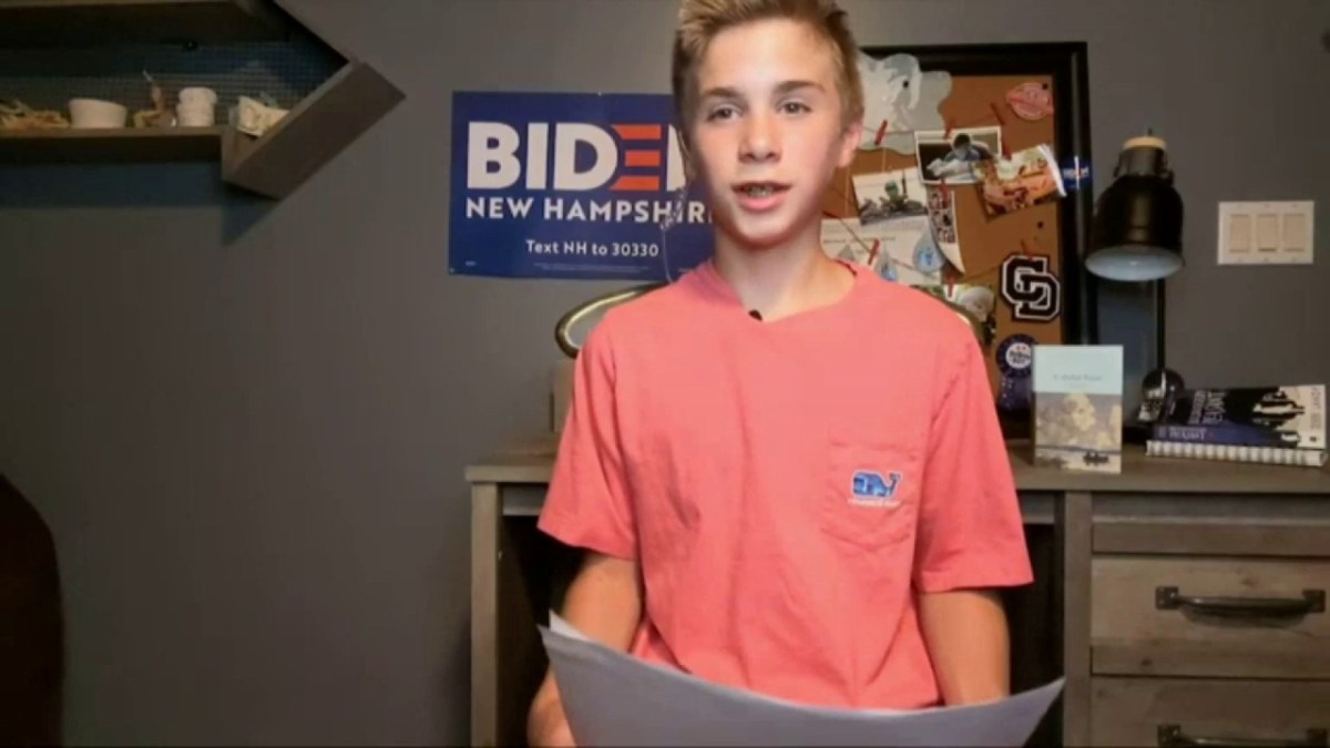 In Moving Speech, Boy Says Biden Helped Him Overcome Stutter 1