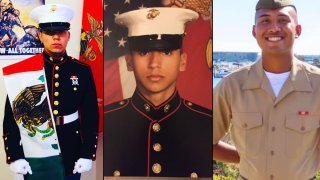 Cpl. Andres Barranca (left), Cpl. Cesar Villanueva (center), Lpcl. Bryan Baltierra (right).