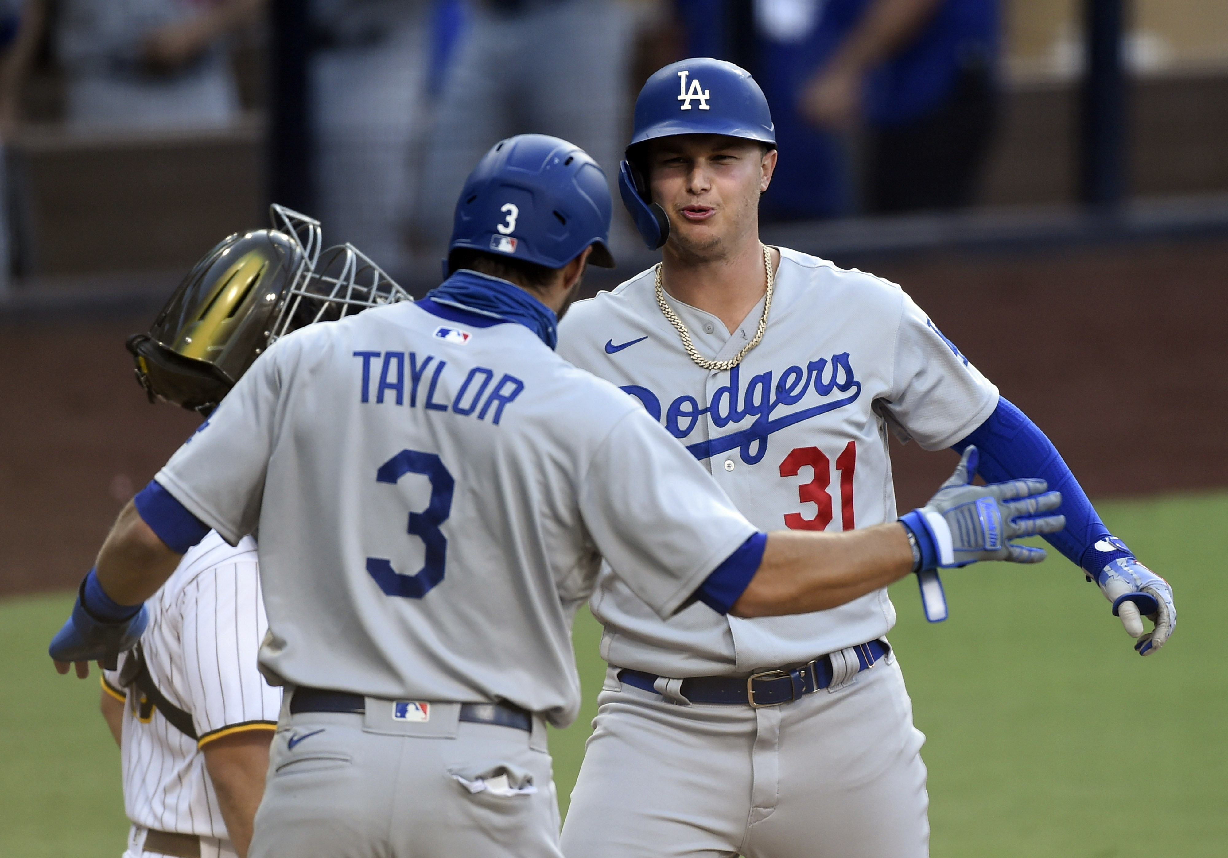 Joc Pederson's Bat and Chris Taylor's Throw Lead Dodgers Over