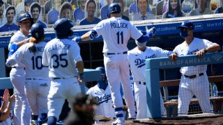 Pollock, Betts launch 3-run homers, Dodgers beat Giants 6-2