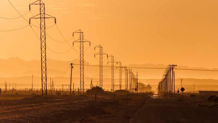 Powerlines are pictured.