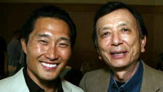 (L-R) Actor Daniel Dae Kim and Actor James Hong