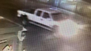 LAPD is searching for this pick-up truck involved in a fatal hit-and-run near MacArthur Park on Aug. 27, 2020.