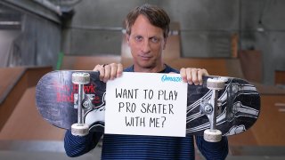 Online fundraising platform Omaze and professional skateboarder Tony Hawk are teaming up for a sweepstakes to offer one lucky winner and a guest a memorable meeting.