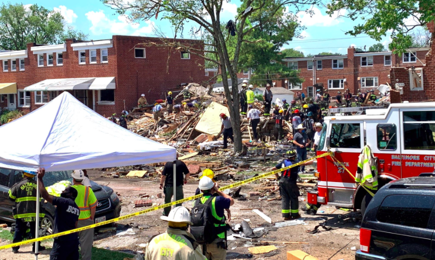 Rescuers Search for Survivors of Deadly Gas Explosion in Baltimore