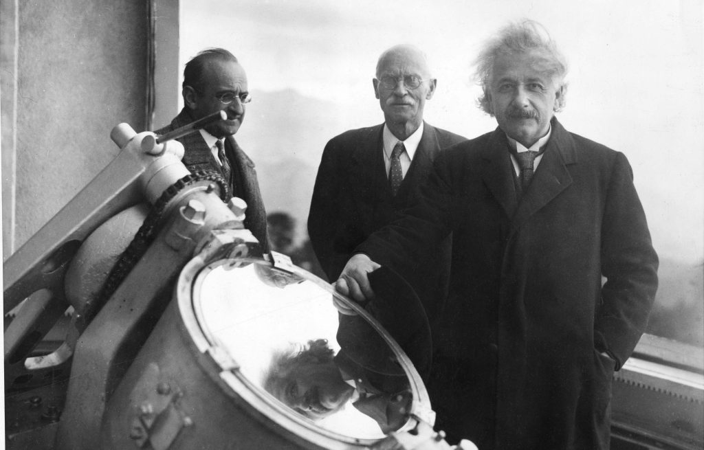 A photo of Albert Einstein.