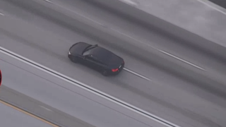Police chase car speeding on freeways from Orange County into LA County