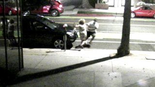 The robbery happened near the 1500 block of 6th Street at about 8:50 p.m. in Santa Monica, California.