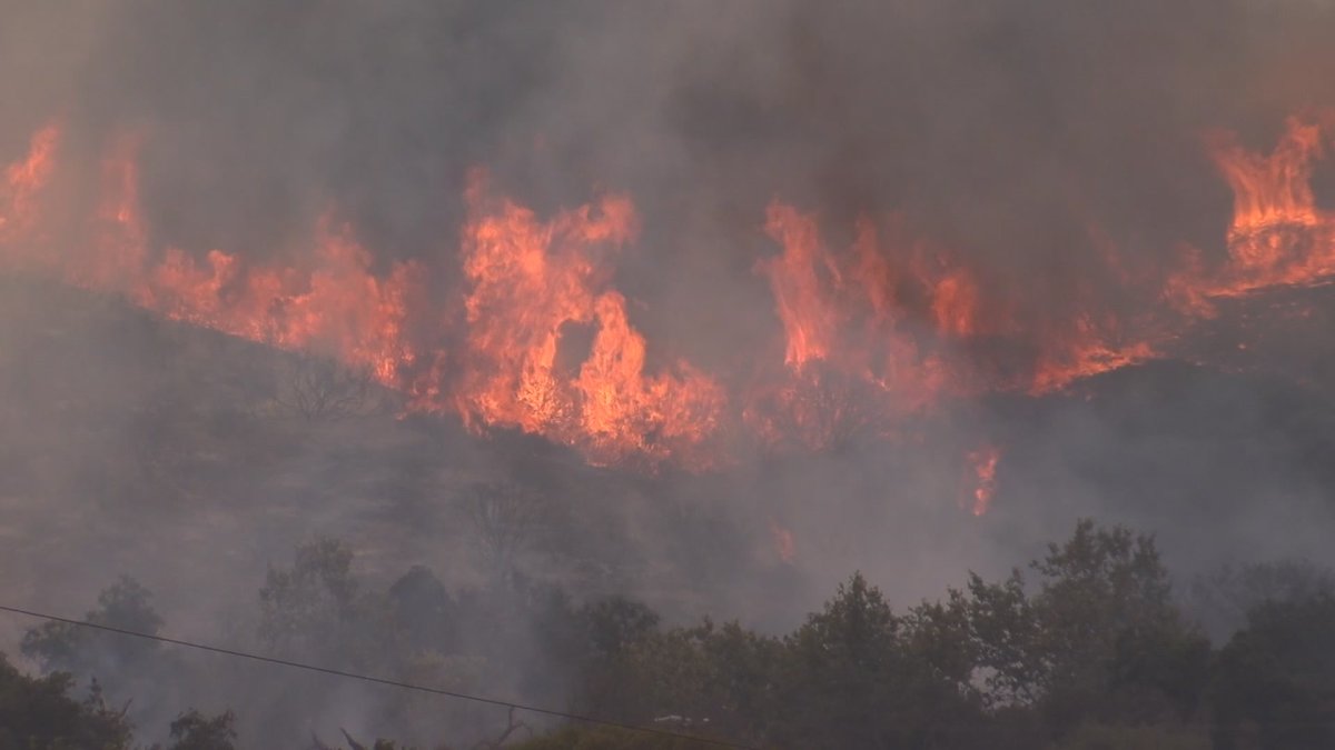 Brush Fire Registered in Lancaster NBC Los Angeles