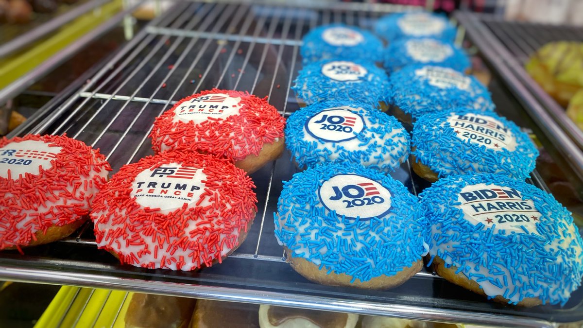 Trump, Biden Go Head-to-Head at Woodland Hills Donut Shop While Dodgers ...