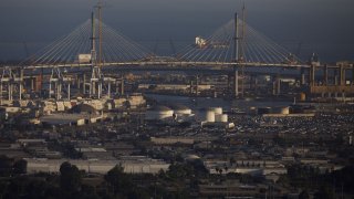 The Gerald Desmond Bridge.