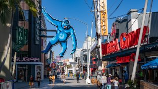 General views of the Universal CityWalk.