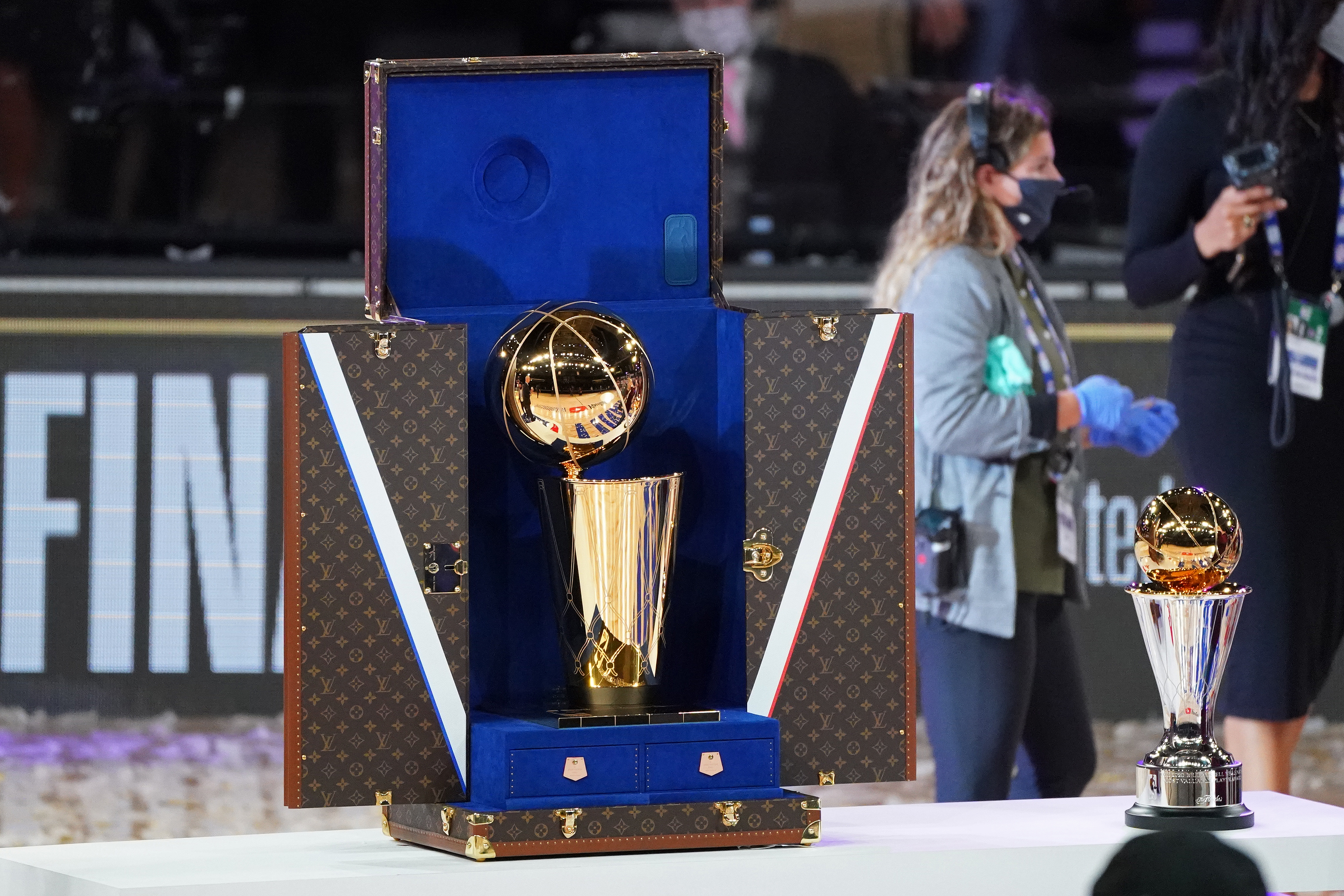 Louis Vuitton & the NBA Unveil Luxe Travel Case for the Larry O'Brien Trophy