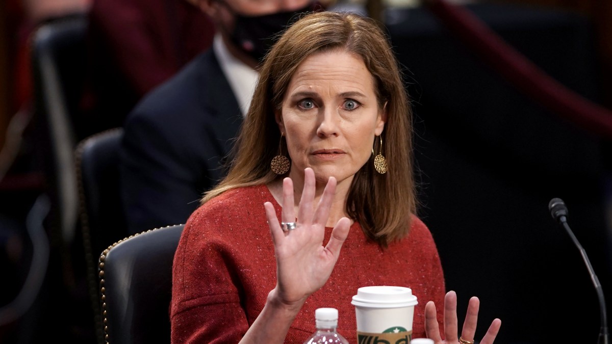 Trump's Words Haunt Amy Coney Barrett as She Vows Not to Be a ‘Pawn' on Supreme Court 1