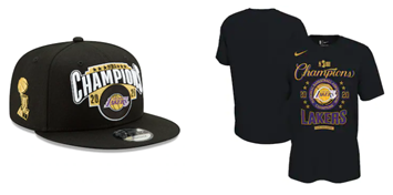 lakers championship merchandise