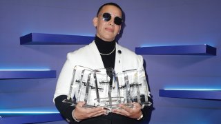 Daddy Yankee backstage at the 2020 Billboard Latin Music Awards at BB&T Center in Sunrise, Florida, on October 21, 2020.