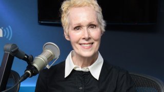 E. Jean Carroll visits ‘Tell Me Everything’ with John Fugelsang in the SiriusXM Studios on July 11, 2019 in New York.