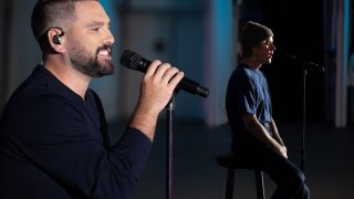 Dan + Shay and Justin Bieber perform their hit "10,000 Hours" for the 54th Annual CMA Awards on Wednesday, Nov. 11, 2020.