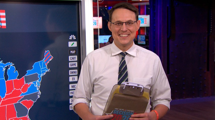 In this Nov. 4, 2020, file photo, NBC News journalist Steve Kornacki during an interview on "The Tonight Show."