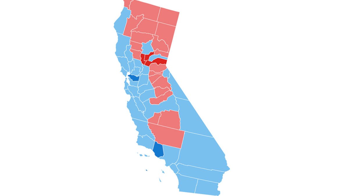 Map See How California’s 58 Counties Voted in the Presidential