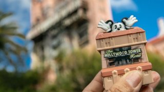 Hollywood Tower of Terror toy featuring Mickey Mouse.