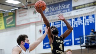 High School Basketball Game In Pennsylvania With Precautions Against COVID-19