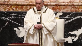 Pope Francis Celebrates Christmas Night Mass