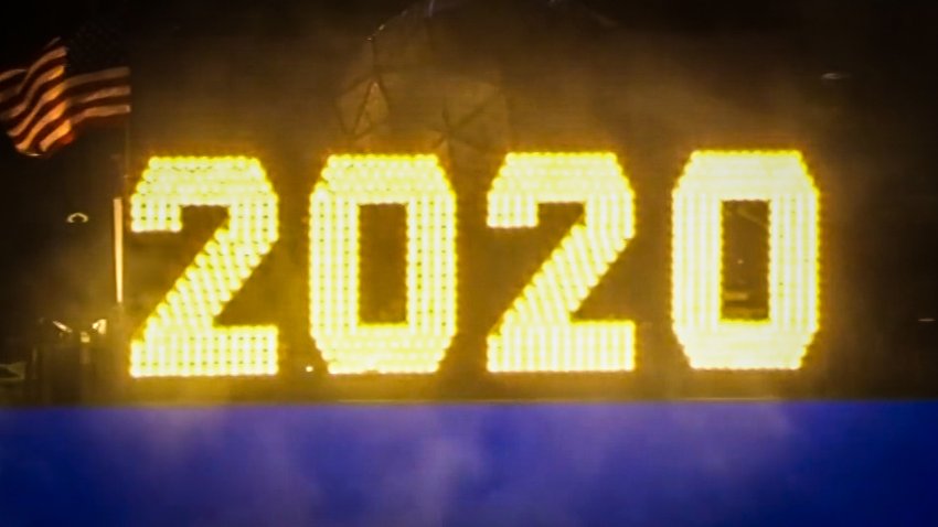 "2020" written in lights