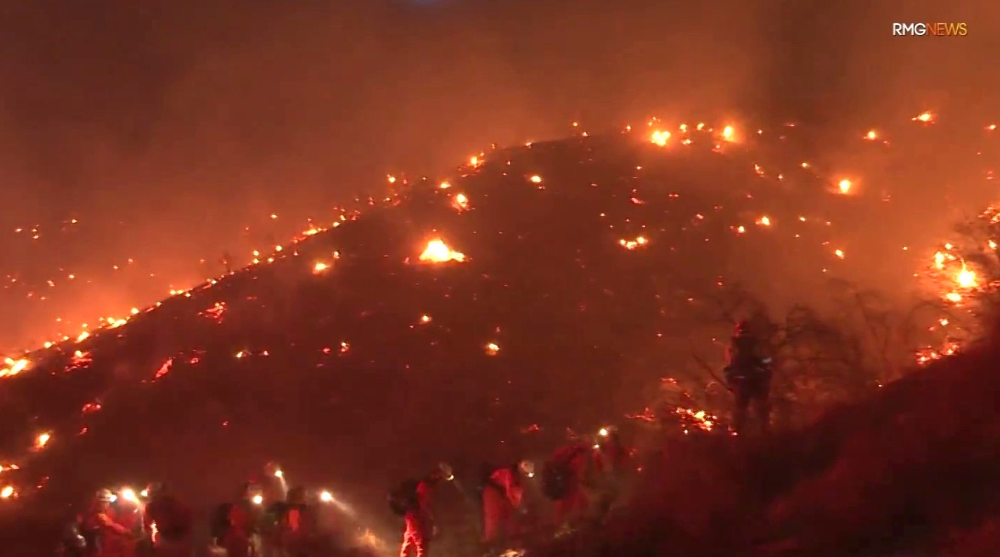 Evacuations Lifted After Brush Fire Races Up Hillside in Santa Clarita