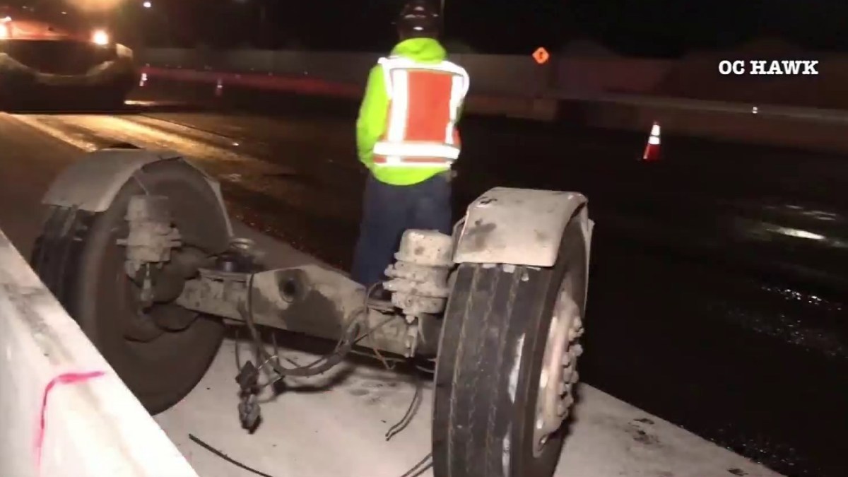 Construction Worker Struck by Loose Truck Axle in Freak Accident on OC