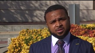 Jaaye Person-Lynn, 38, was sentenced for a courtroom confrontation with deputies in San Bernardino, but says he was treated differently because of his race.