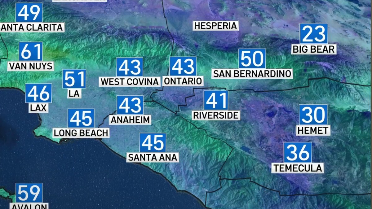 First Alert Forecast Santa Ana Winds Are Back NBC Los Angeles