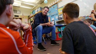 Gavin Newsom at Paradise Ridge Elementary School