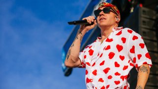 NEUHAUSEN, GERMANY - JUNE 23: Macklemore performs during the third day of the Southside Festival 2019 on June 23, 2019 in Neuhausen, Germany.