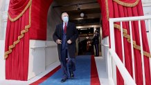 Senator Lindsey Graham, R-South Carolina, arrives for the 59th presidential inauguration in Washington, D.C., Jan. 20, 2021.