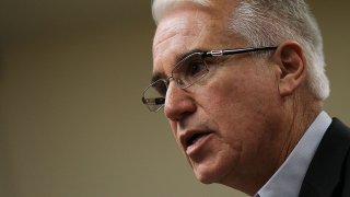 George Gascon speaks during a news conference.